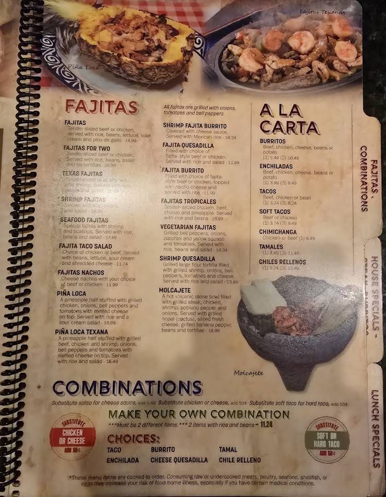 Plaza Maya Menu 2